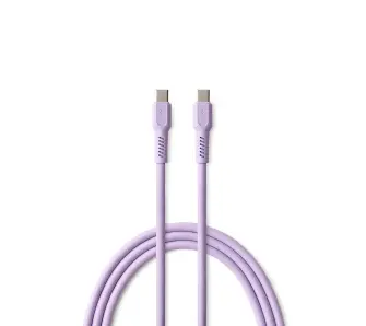 Kabel Colorum USB-C do USB-C 3A CK60 1,8m Fioletowy