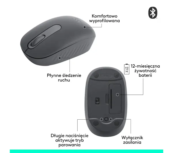 Logitech M196 Grafitowy