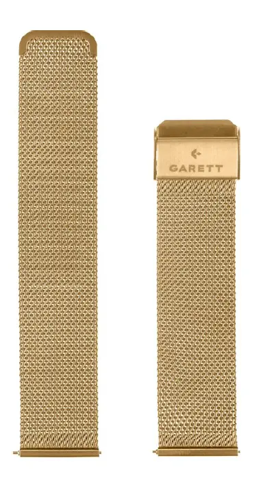 Pasek Garett stalowy 20mm Złoty