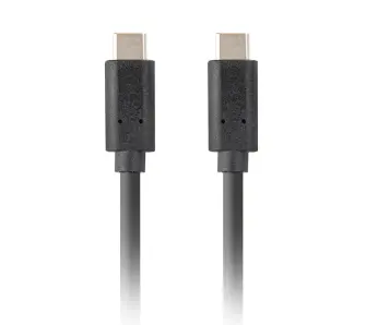 Kabel Lanberg USB-C do USB-C 3.1 PD 100W 1m Czarny