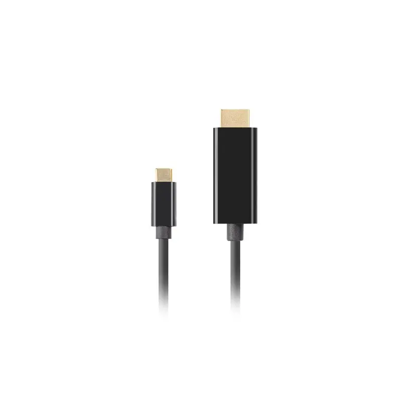 Kabel Lanberg USB C do HDMI 4K 60Hz 1m Czarny