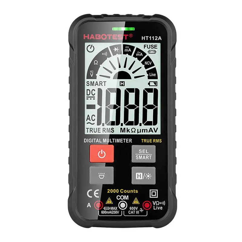 Multimetr Habotest HT112A True RMS Czarny