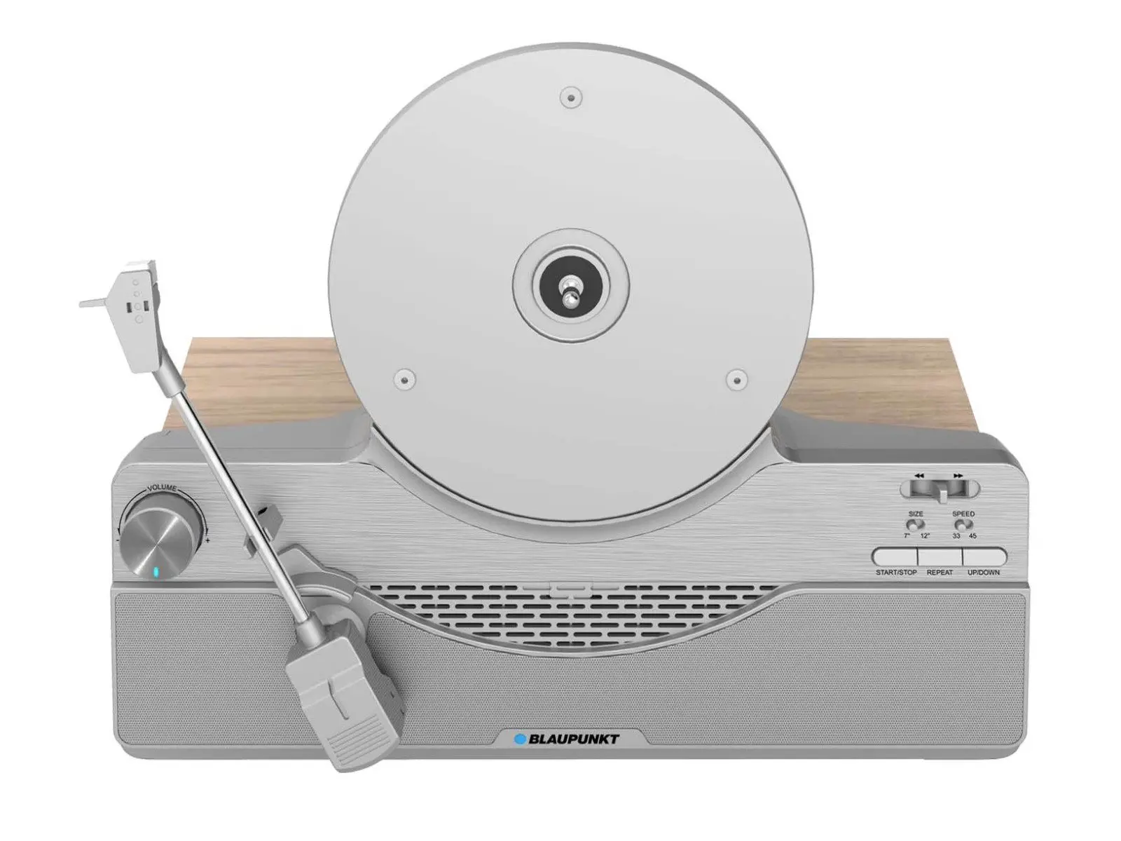 Gramofon Blaupunkt VT100SL Automatyczny Napęd paskowy Przedwzmacniacz Bluetooth Srebrny