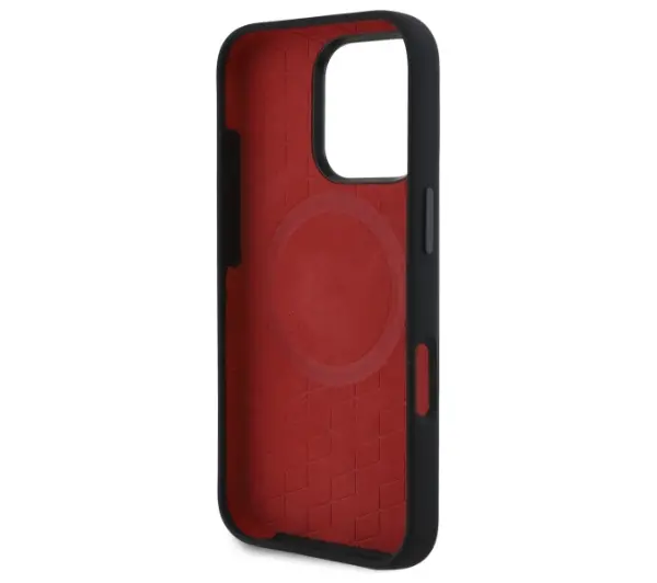 BMW Silicone Random Lines MagSafe do iPhone 16 Pro Czarny