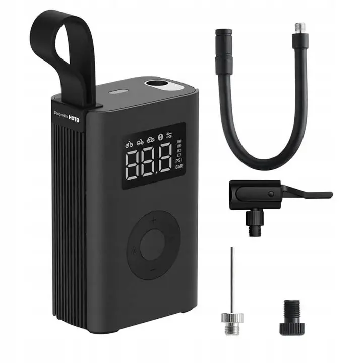 Kompresor samochodowy Hoto QWCQA001 Pompka elektryczna 10.3 bar, 150 PSI, 2000mAh