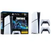 Konsola Sony PlayStation 5 Digital Slim D Chassis (PS5) 1TB Fortnite Cobalt + Dodatkowy Pad Biały