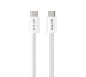 Kabel Unitek USB-C do USB-C PD 100W 1m Biały