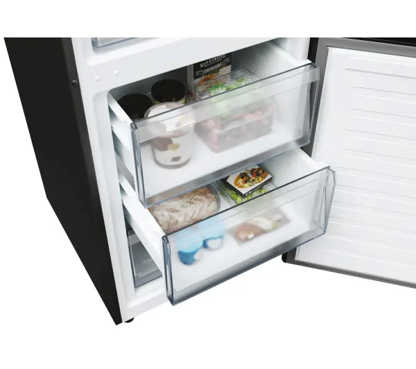 Candy Fresco 300 CNCQ2T620EB Pełny No Frost 205cm Szuflada z kontrolą wilgotności Czarny - TRZECI -55%, ALBO 5-TY ZA 1ZŁ - Kup na Raty - RRSO 0%