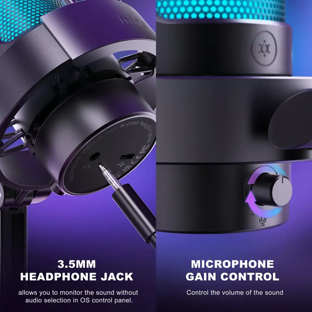 фото Мікрофон для ПК/ для стрімінгу, подкастів Fifine A8W