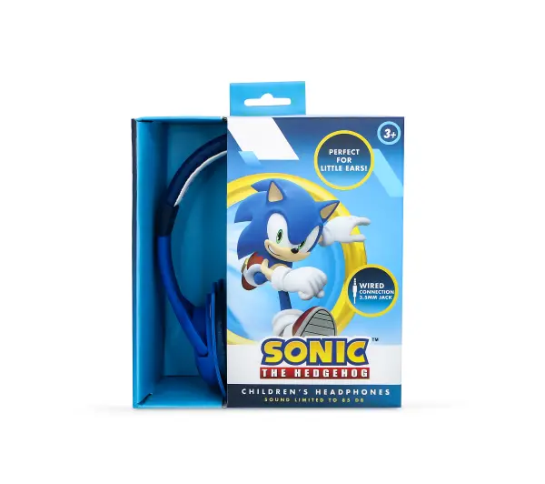 OTL Technologies Sonic The Hedgehog 3D Dla dzieci Nauszne Niebieski