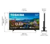 Telewizor Toshiba 50QG5E63DG  50"QLED 4K Google TV Dolby Vision Dolby Atmos DVB-T2