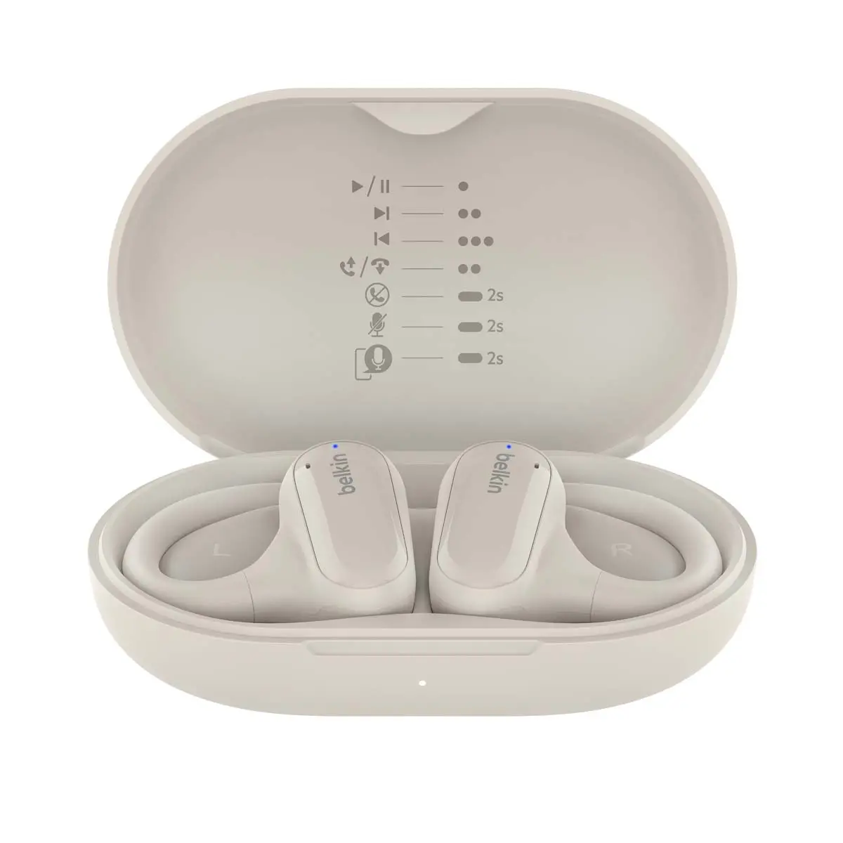 Słuchawki bezprzewodowe Belkin Soundform ClearFit Douszne Bluetooth 5.3 Piaskowy