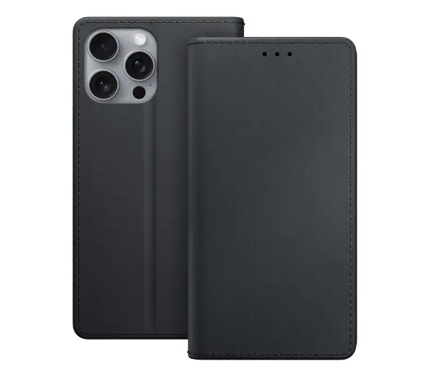 3mk Wallet Case do iPhone 16 Pro Max Czarny