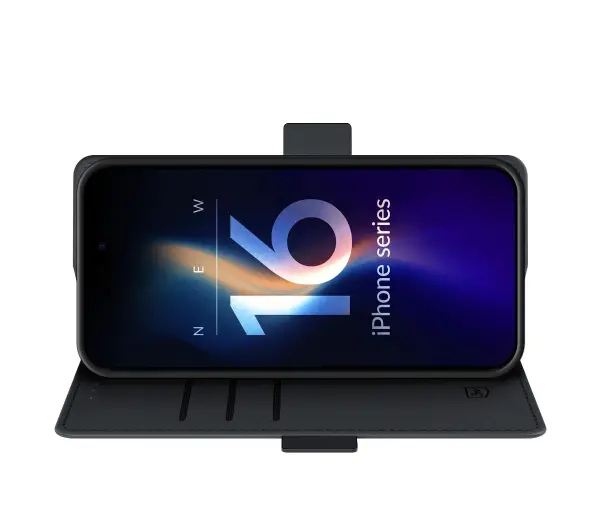 3mk Wallet Case do iPhone 16 Pro Max Czarny