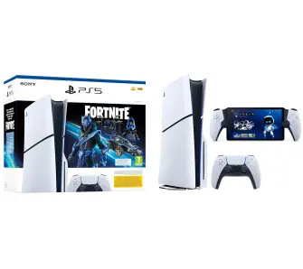 Konsola Sony PlayStation 5 Slim D Chassis (PS5) 1TB z napędem Fortnite Cobalt + PlayStation Portal