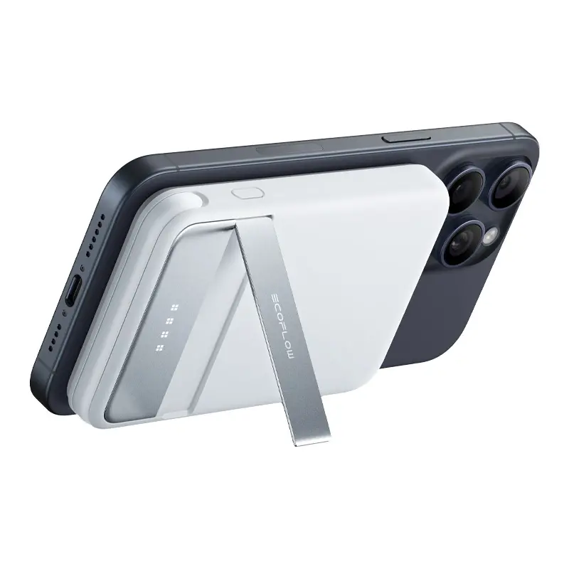 фото Зовнішній акумулятор (павербанк) EcoFlow Rapid Magnetic 5000mAh Light Blue (EF-RAPID5000-L-EU)