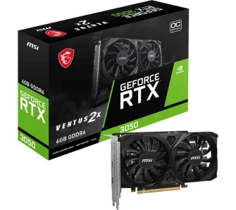 Karta graficzna MSI GeForce RTX 3050 Ventus 2X E OC 6GB GDDR6 96bit DLSS