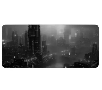 Podkładka Humans+Robots 4F Dark City 90 x 40cm Czarny