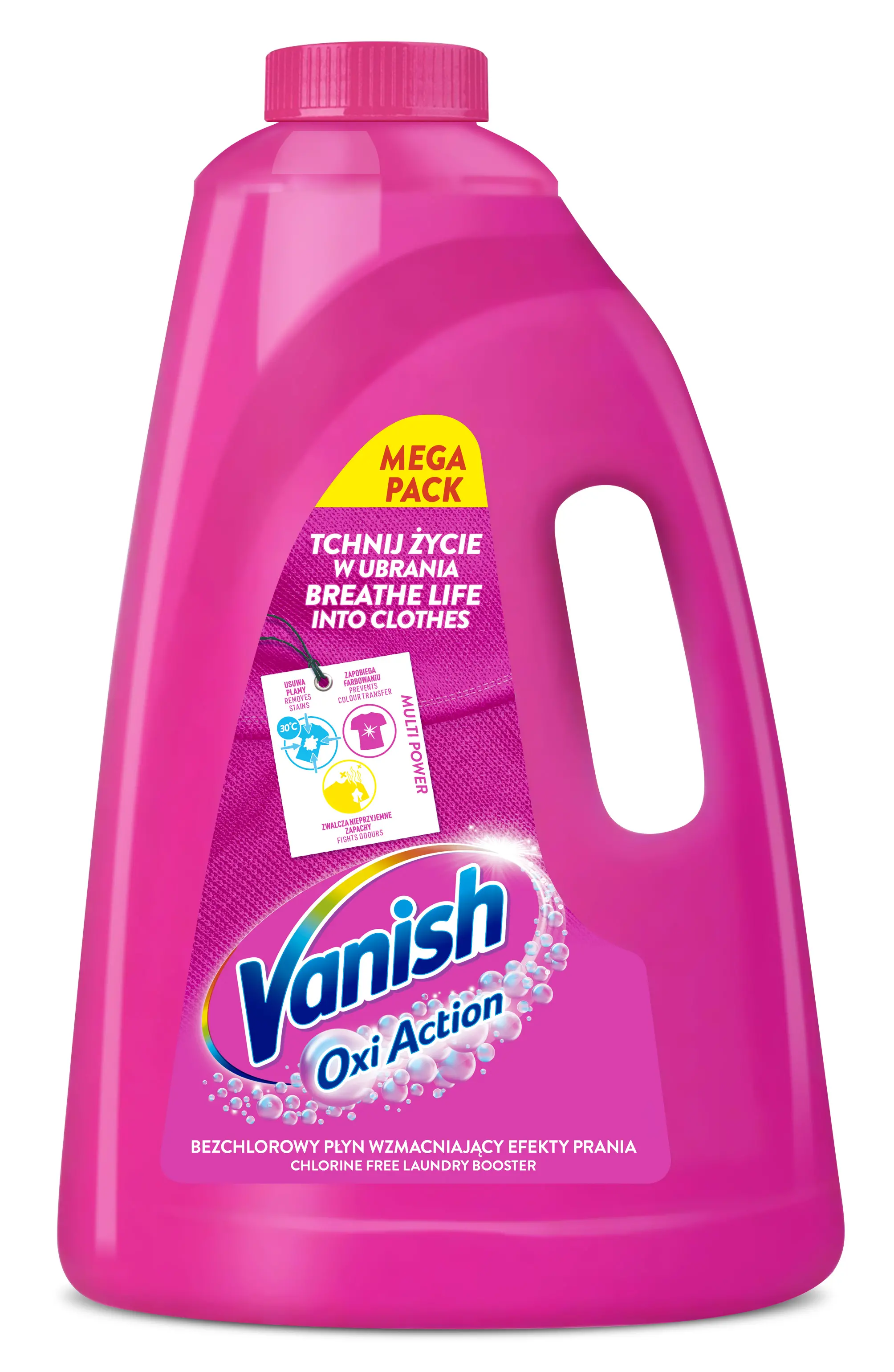 Odplamiacz Vanish Oxi Action Pink do koloru 3l