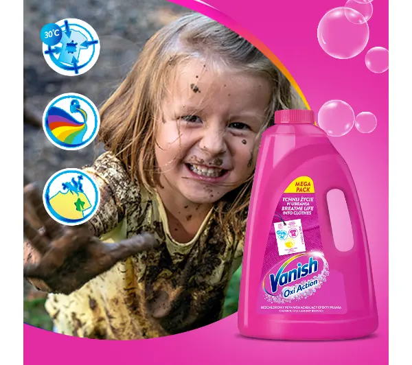 Vanish Oxi Action Pink do koloru 3l