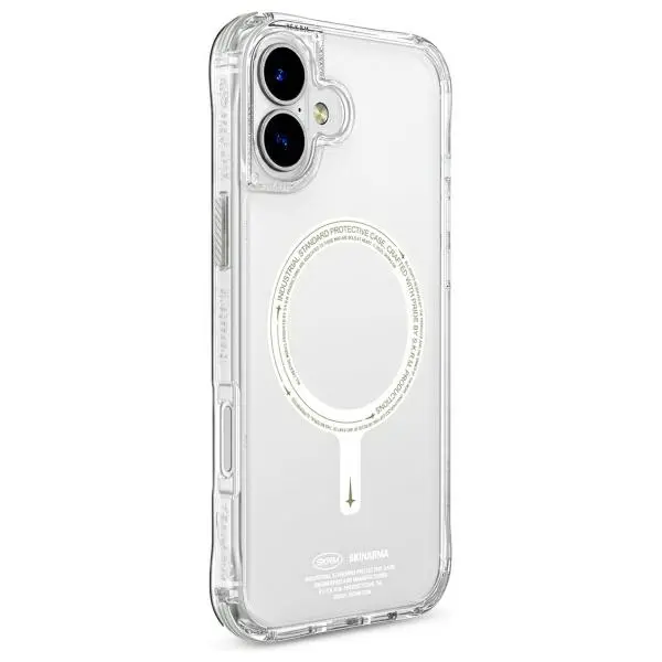 Etui Skinarma Saido Magnetic Charging do iPhone 16 Pro Przezroczysty