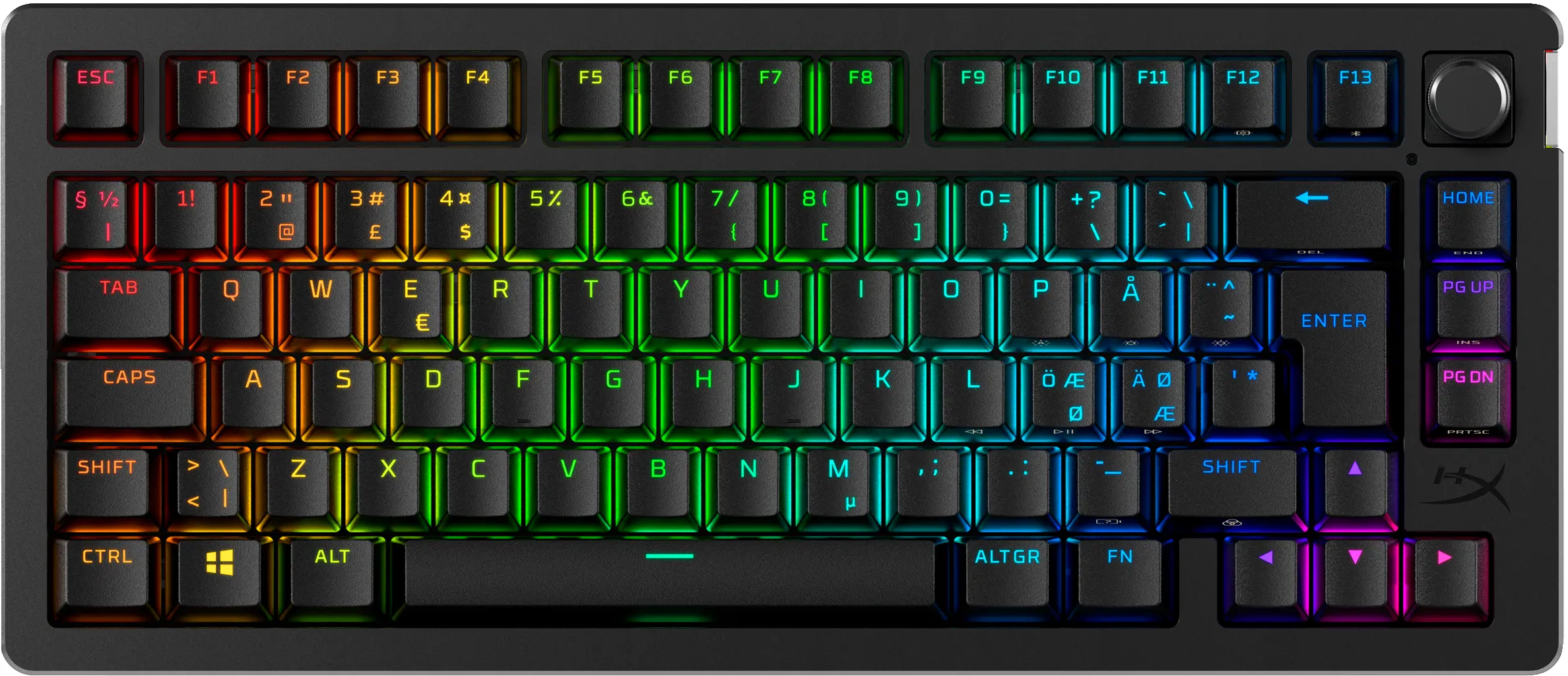 Klawiatura mechaniczna HyperX Alloy Rise 75 Wireless Czarny