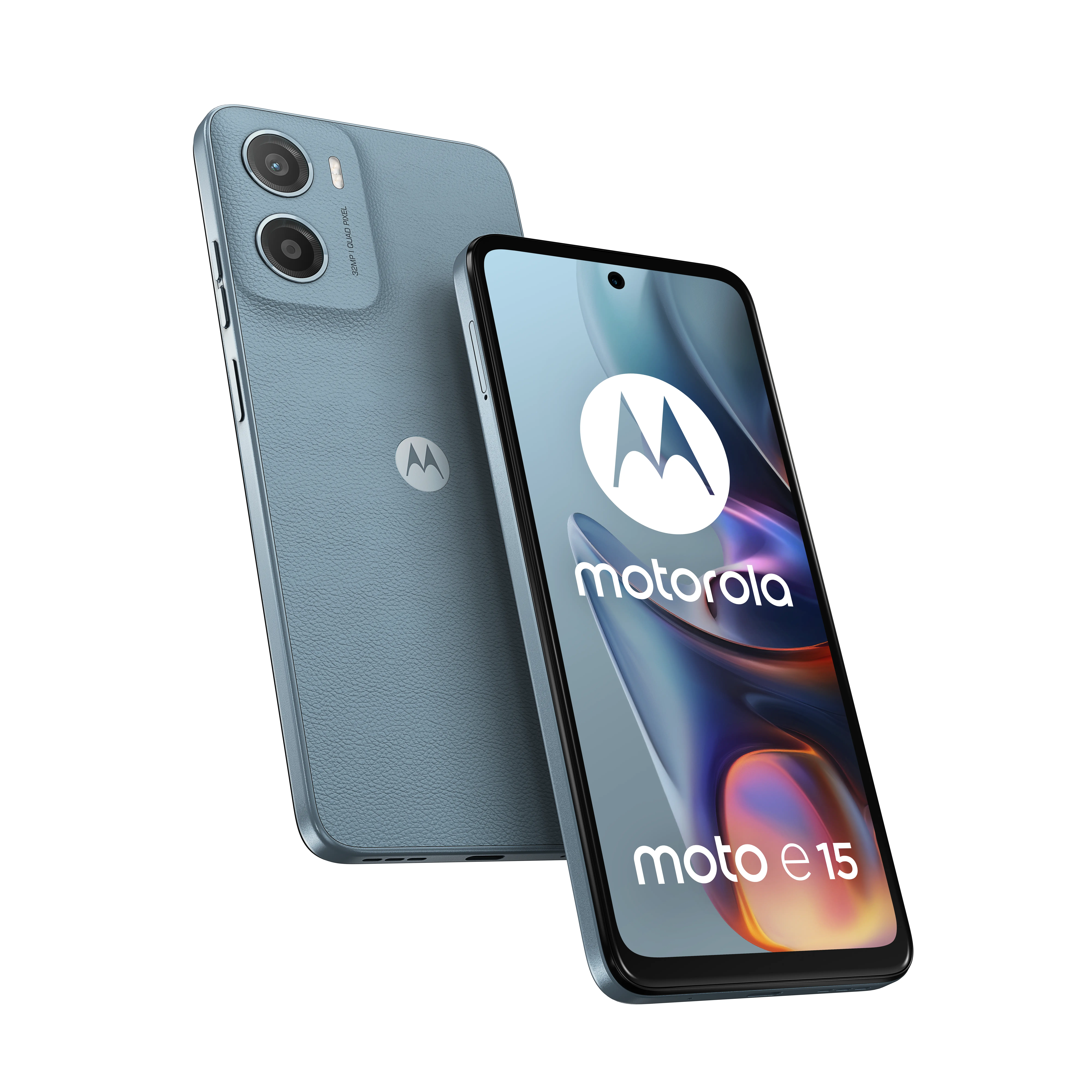 Smartfon Motorola moto e15 2/64GB 6,67" 90Hz 32Mpix Niebieski
