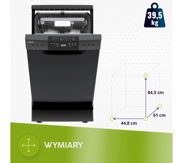 MPM 45-ZMF-02 Automatyczne otwieranie drzwi Szuflada na sztućce - Kup na Raty - RRSO 0%