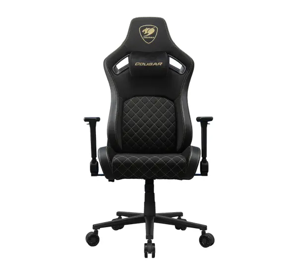 Cougar Defensor Gold F Gamingowy 120kg Tkanina Czarno-złoty - Kup na Raty - RRSO 0%