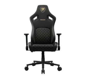 Fotel Cougar Defensor Gold F Gamingowy 120kg Tkanina Czarno-złoty
