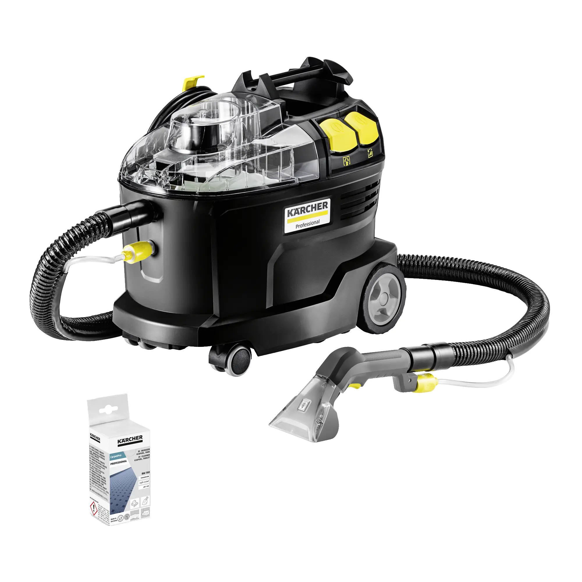 Odkurzacz Karcher Puzzi 8/1 Anniversary Edition 1.100-248.0 1200W Ssawka do prania tapicerki Dysza ręczna z funkcją spryskiwania