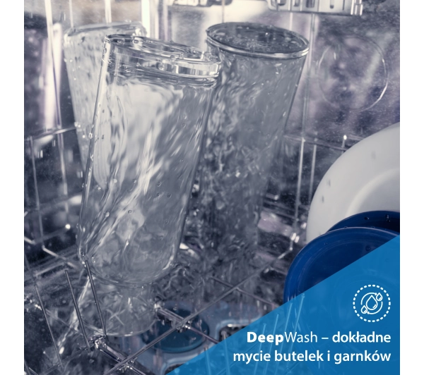 Beko b300 DEN48530X 59,9cm Automatyczne otwieranie drzwi Szuflada na sztućce - Kup na Raty - RRSO 0%
