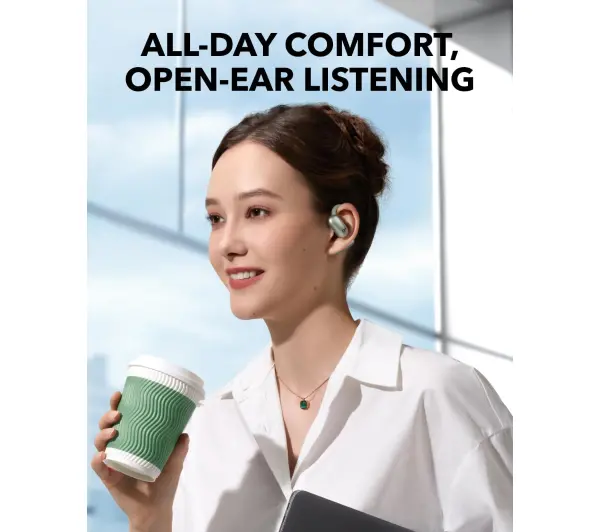 Soundcore Aerofit 2 Przewodnictwo powietrzne Bluetooth 5.4 Funkcje AI Zielony - Kup na Raty - RRSO 0%