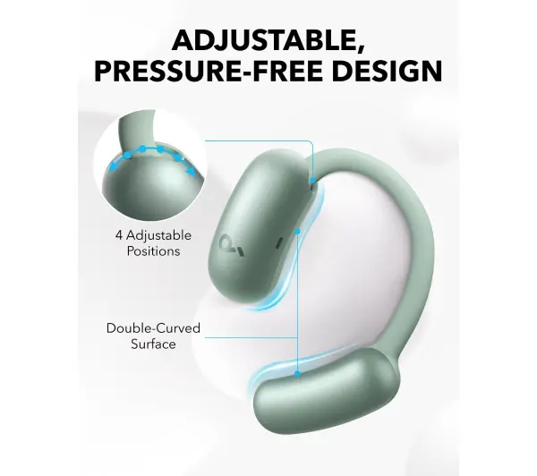 Soundcore Aerofit 2 Przewodnictwo powietrzne Bluetooth 5.4 Funkcje AI Zielony - Kup na Raty - RRSO 0%