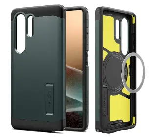 Spigen Tough Armor MagSafe do Galaxy S25 Ultra Zielony