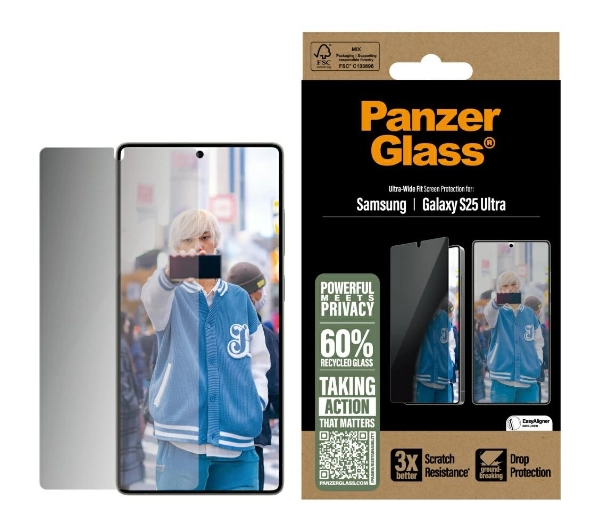Szkło prywatyzujące PANZERGLASS Ultra-Wide Fit do Samsung Galaxy S25 Ultra