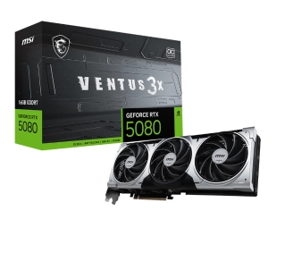 MSI GeForce RTX 5080 Ventus 3X OC Plus 16GB GDDR7 256bit DLSS 4 - Kup na Raty - RRSO 0%