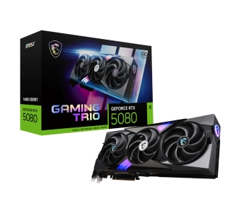 Karta graficzna MSI GeForce RTX 5080 Gaming Trio OC 16GB GDDR7 256bit DLSS 4
