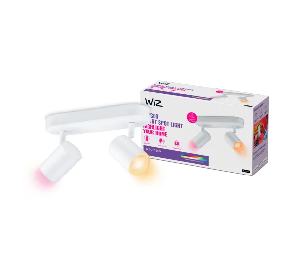 Inteligentne oświetlenie - WiZ Imageo 2x GU10 LED Biały