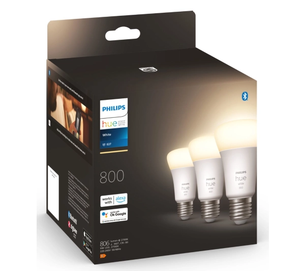 Philips Hue White E27 800lm 3szt.