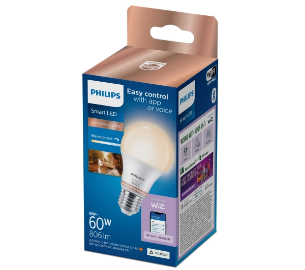 Philips E27 8W 806lm 1szt.