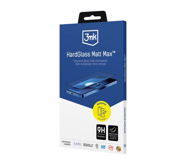 3mk HardGlass Matt Max do iPhone 16 Pro