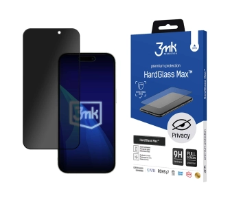 Szkło hartowane 3mk HardGlass Max Privacy do iPhone 16 Pro Max Czarny