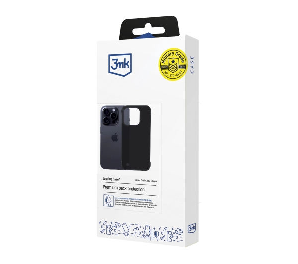 3mk Just20g Matt Case do iPhone 13 Pro Czarny
