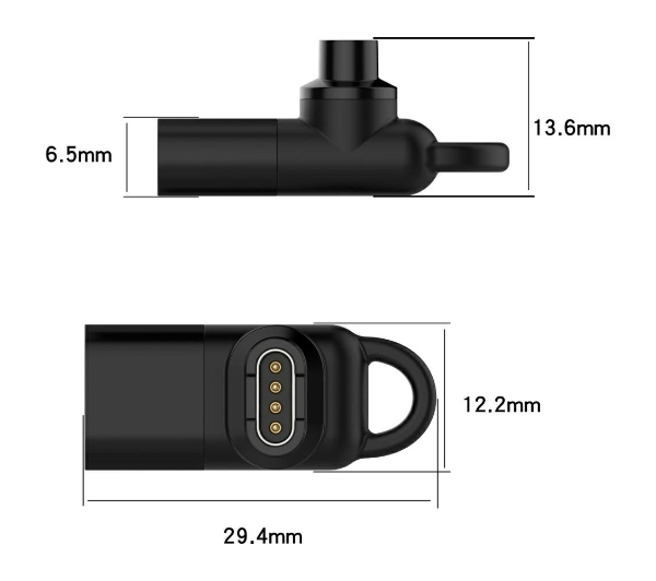 Beline USB-C do ładowania zegarków Garmin Czarny