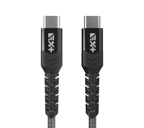 NEXT ONE Braided USB-C do USB-C 1,2m Szary