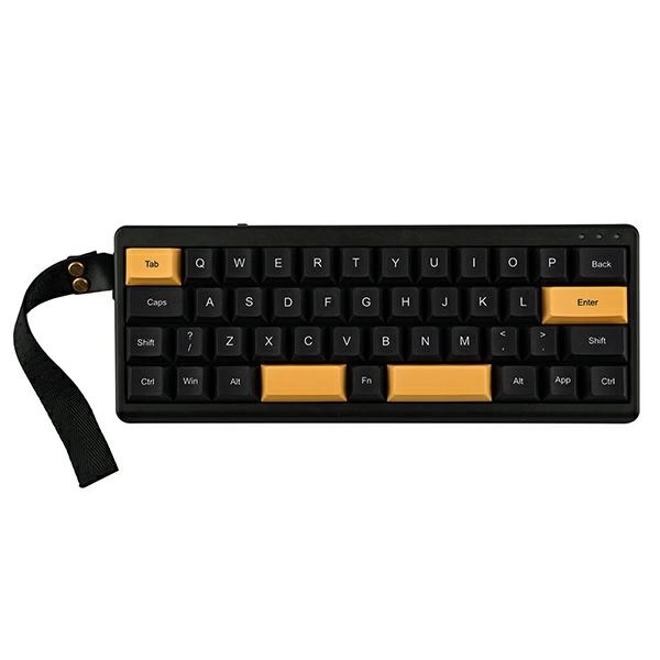 Klawiatura mechaniczna Epomaker TH40 Wisteria Linear Switch Czarno-złoty