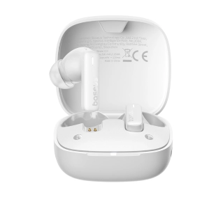 Baseus Bowie E19 Dokanałowe Bluetooth 5.3 Biały