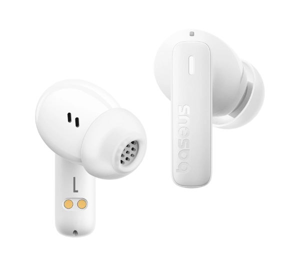 Baseus Bowie E19 Dokanałowe Bluetooth 5.3 Biały