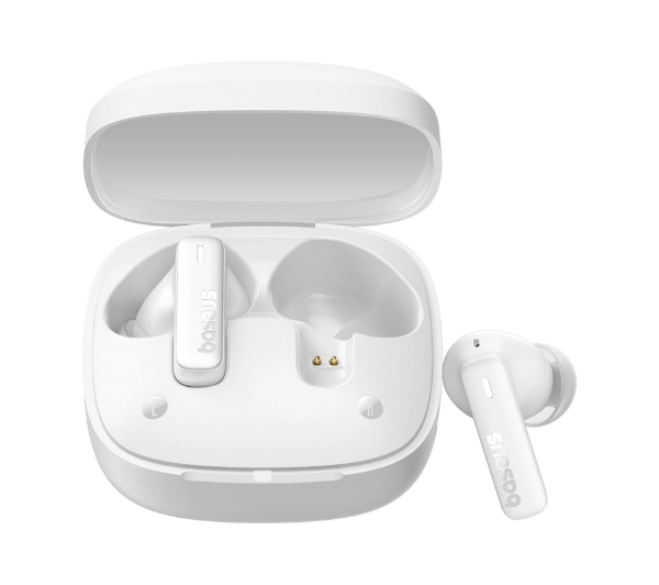 Baseus Bowie E19 Dokanałowe Bluetooth 5.3 Biały